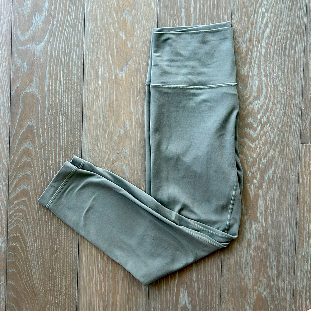 Lululemon align leggings 25 inches light army green size 8